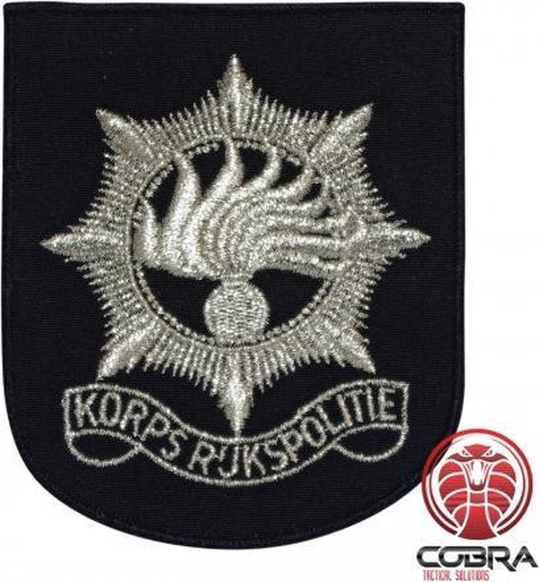 Korps Rijkspolitie Nederlandse Politie geborduurde patch | Opnaai  | Military Airsoft